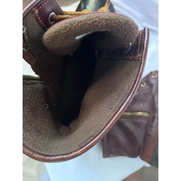 Sperry Saltwater Wedge Tide Wool Black Brown Duck Boots Size 10 - Picture 4 of 11